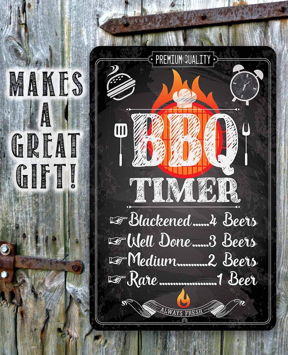 Barbecue Timer - Metal Sign