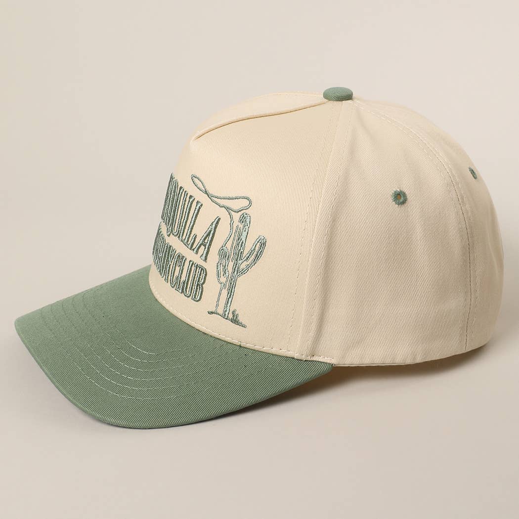 TEQUILA COWBOY CLUB 3D Embroidery Two-Tone Trucker Hat
