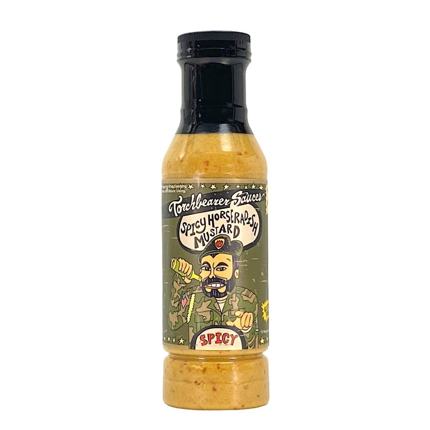 Spicy Horseradish Mustard | 12oz Bottle | Heat 2/10