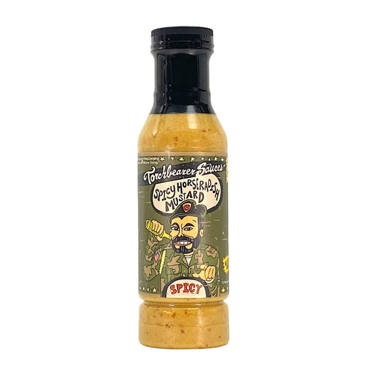 Spicy Horseradish Mustard | 12oz Bottle | Heat 2/10