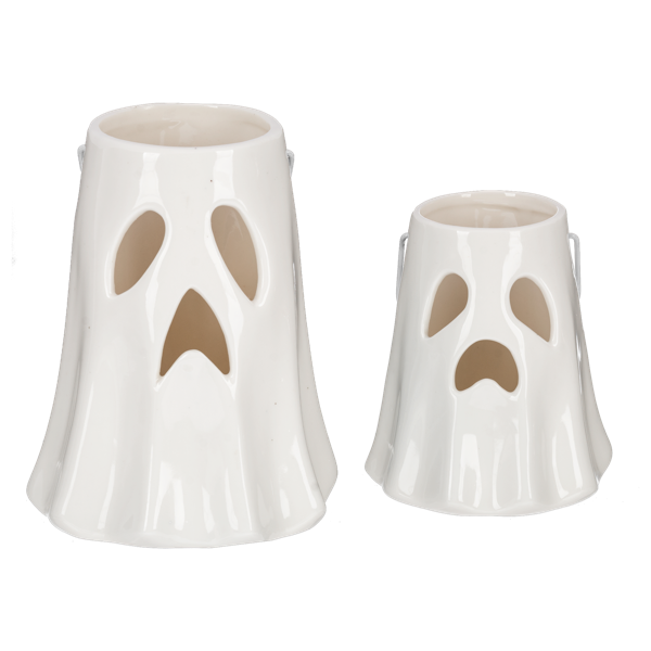 Ceramic Ghost Tealight Holder  Small or Large
