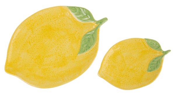 Lemon Appetizer Plate Set of 2