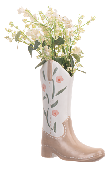 Floral Cowboy Boot Vase CB197967