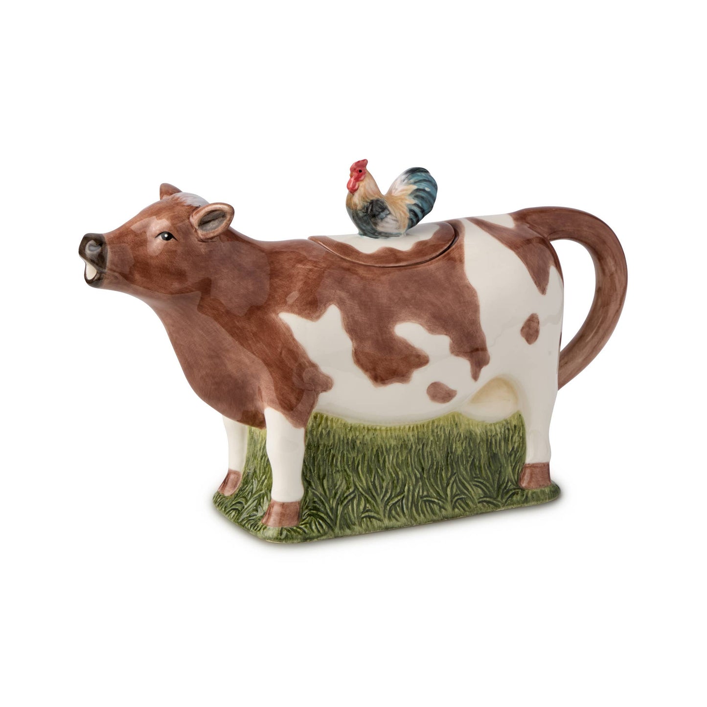 Vintage Farm 3-D Cow Teapot