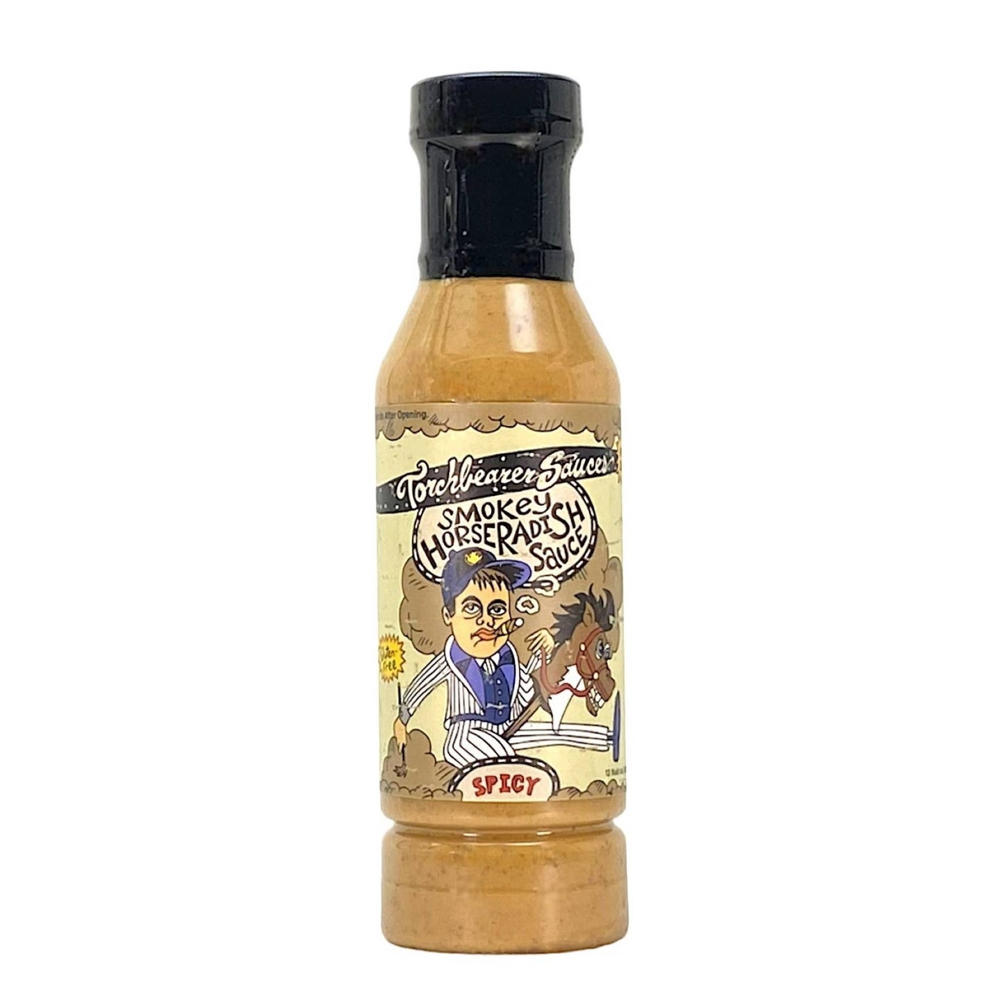 Smokey Horseradish | 12oz Bottle| Savory, Smokey | Heat 2/10