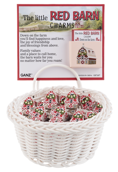 Red Barn Charm Basket