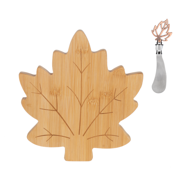 Maple Leaf Cheese Board with Spreader Set (2 pc. set) ER79162