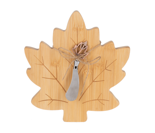 Maple Leaf Cheese Board with Spreader Set (2 pc. set) ER79162