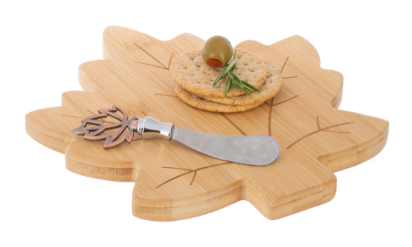 Maple Leaf Cheese Board with Spreader Set (2 pc. set) ER79162