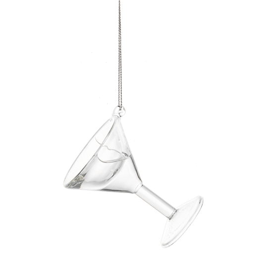 Martini Glass Ornament with Hangtag  EX24158