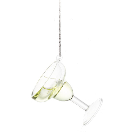 Margarita Glass Ornament with Hangtag EX24159