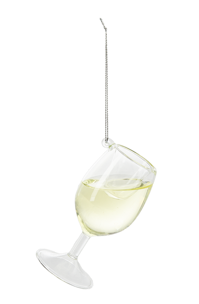 Ganz Cheer Donnay Wine Glass Ornament - Thumbnail 3