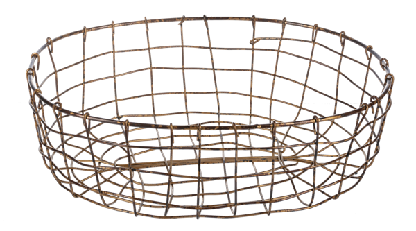 Oval Grid Basket Small
