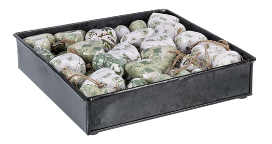 Assorted Mini Sage Heart Ornaments MX197489