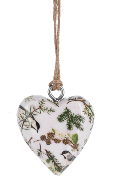 Assorted Mini Sage Heart Ornaments MX197489