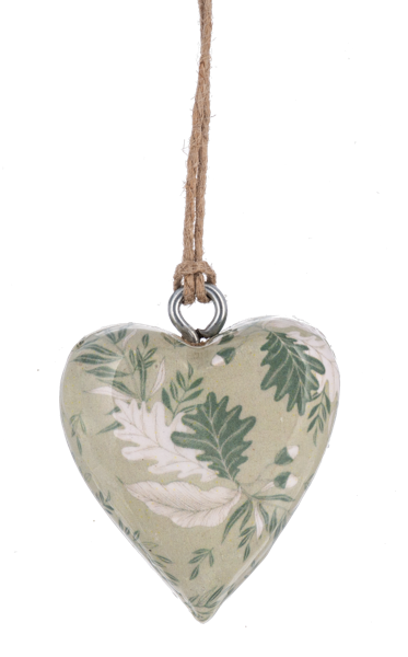 Assorted Mini Sage Heart Ornaments MX197489