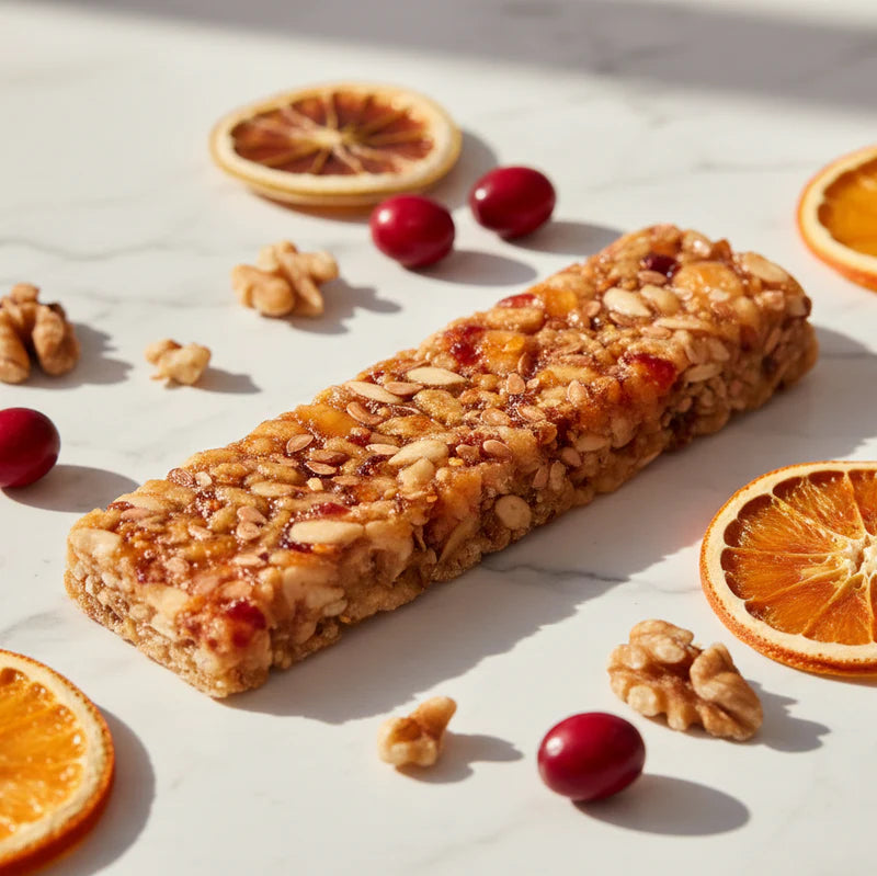 Cranberry-Orange and Walnut Orchard Bar