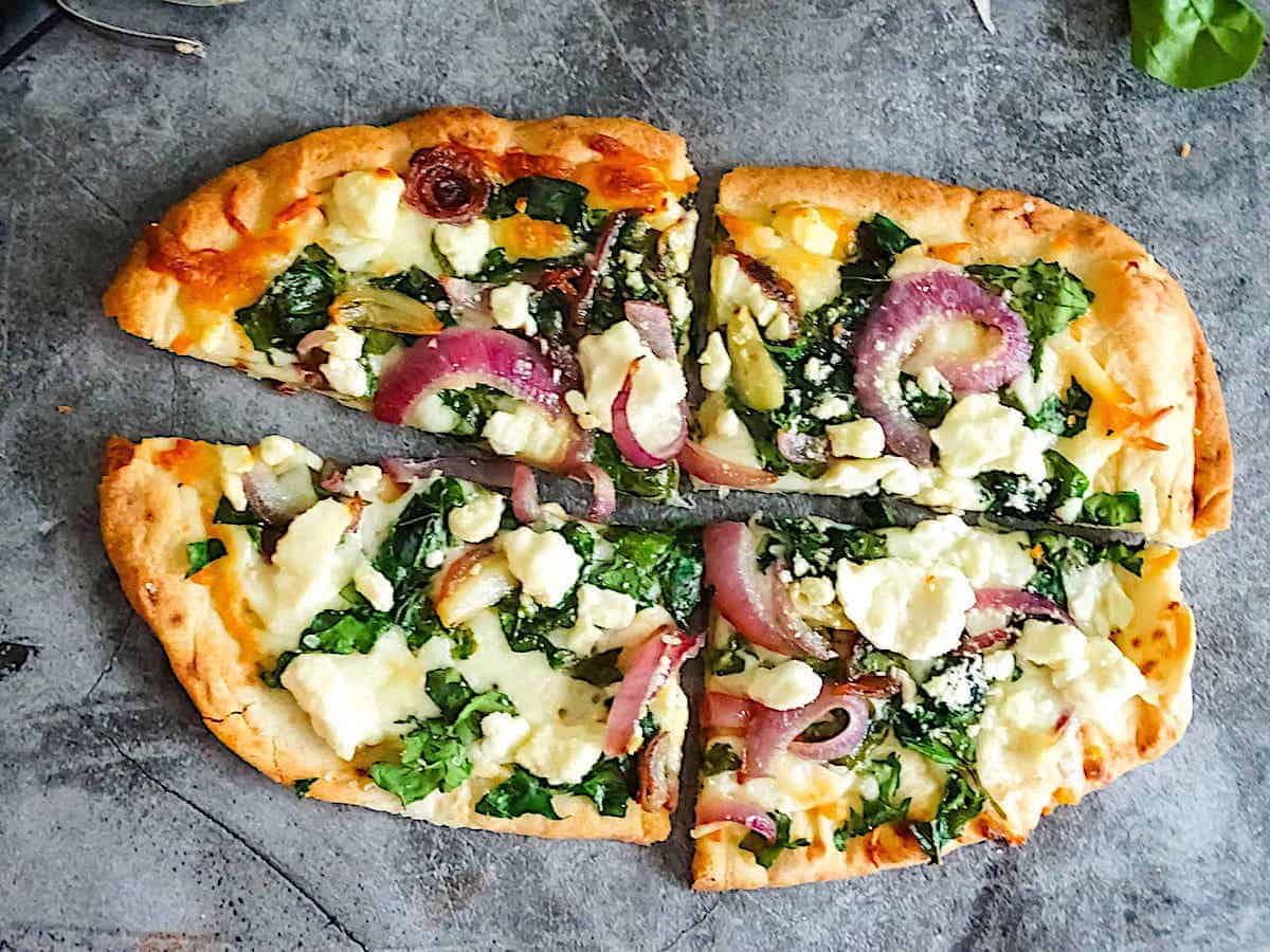 Spinach and Feta Flatbread